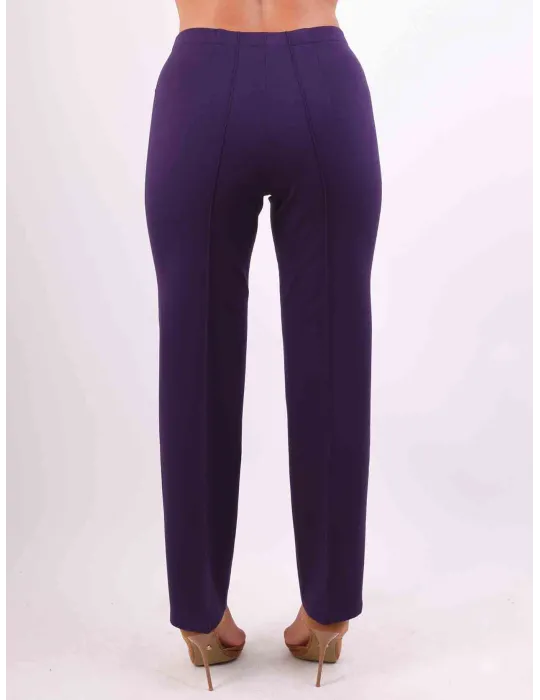 Francesca Mercuriali Italy | Purple winter cigarette trousers