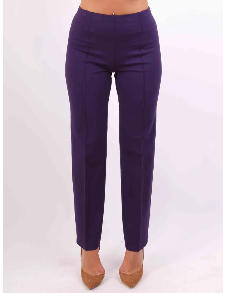 Francesca Mercuriali purple viscose winter cigarette trousers Francesca Mercuriali purple viscose winter cigarette trousers