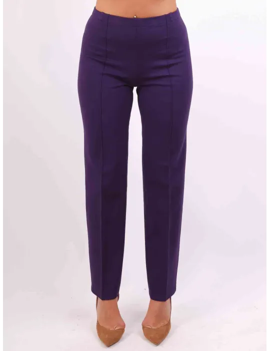 Francesca Mercuriali Italy | Purple winter cigarette trousers Francesca Mercuriali Italy | Purple winter cigarette trousers