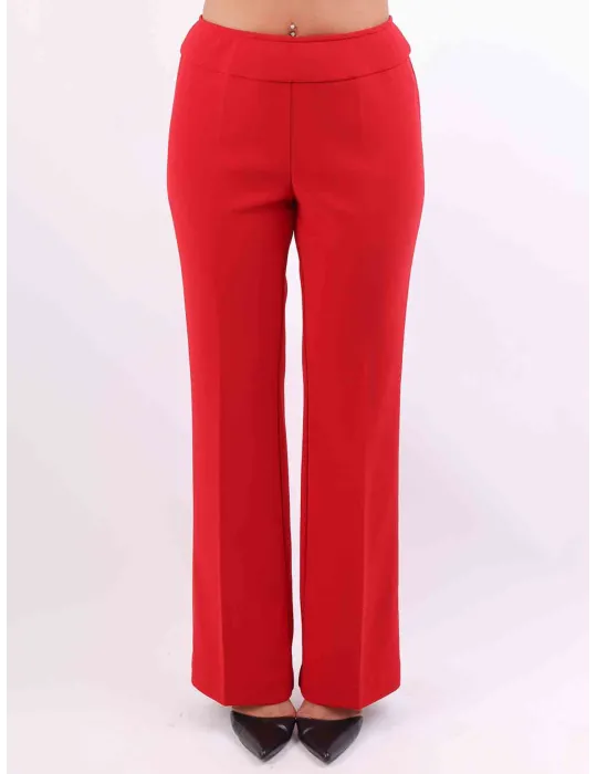 Aldo Colombo Italy | Red merino wool and silk formal trousers suit