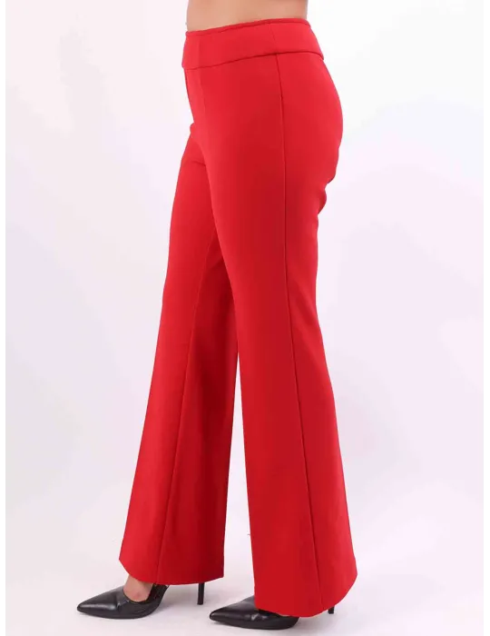 Aldo Colombo Italy | Red merino wool and silk formal trousers suit