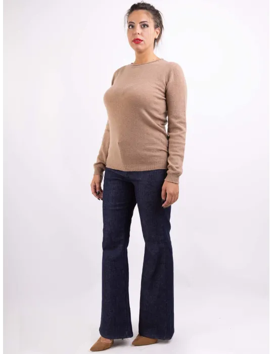 Volpato maglieria | Maglione cammello in puro cashmere fino alla 56