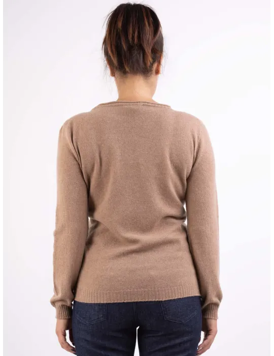 Volpato maglieria | Maglione cammello in puro cashmere fino alla 56