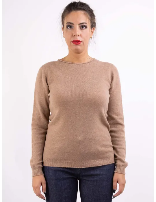 Volpato maglieria | Maglione cammello in puro cashmere fino alla 56 Volpato maglieria | Maglione cammello in puro cashmere fino alla 56