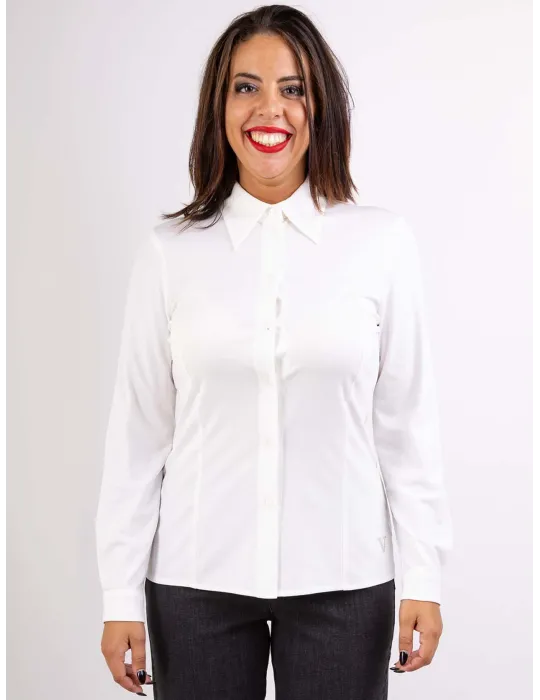 Volpato Abbigliamento Donna | Camicia bianca anni 70 fino taglia 60 Volpato Abbigliamento Donna | Camicia bianca anni 70 fino taglia 60
