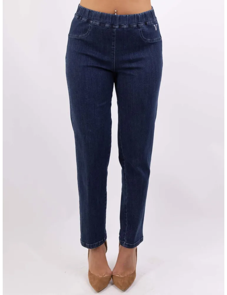 Pantaloni jeans blu leggings a sigaretta fino alla tg 58 | Volpato A/I Pantaloni jeans blu leggings a sigaretta fino alla tg 58 | Volpato A/I