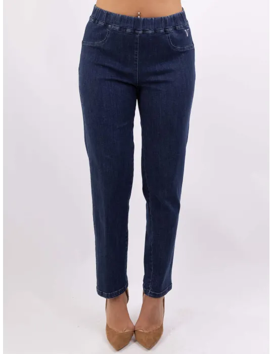 Volpato | Bodycon and plus size denim blue cigarette jeans trousers Volpato | Bodycon and plus size denim blue cigarette jeans trousers
