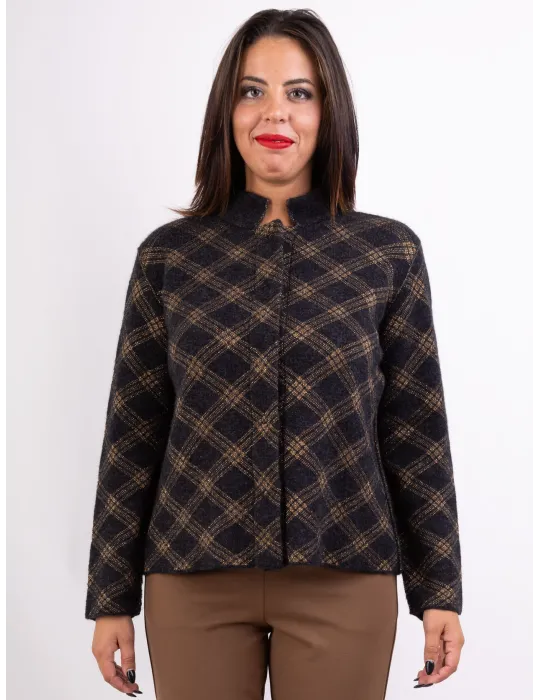 Frida Madè | Silver grey sequins precious wools kimono sweater Frida Madè | Silver grey sequins precious wools kimono sweater