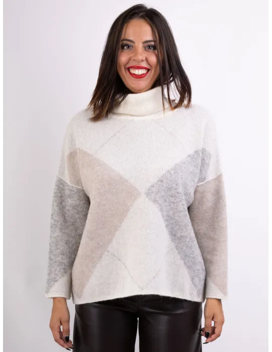 Frida Madè Italian Knitwear | Precious wools turtleneck thick sweater Frida Madè Italian Knitwear | Precious wools turtleneck thick sweater