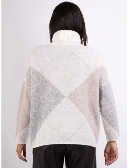 Frida Madè Italian Knitwear | Precious wools turtleneck thick sweater