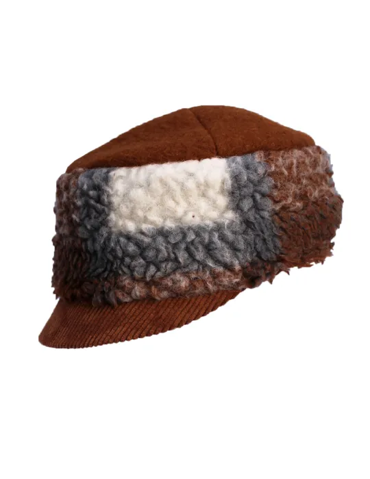 Complit Italian Hats | Brown velvet and wool baseball hat cap 4 Ladies Complit Italian Hats | Brown velvet and wool baseball hat cap 4 Ladies