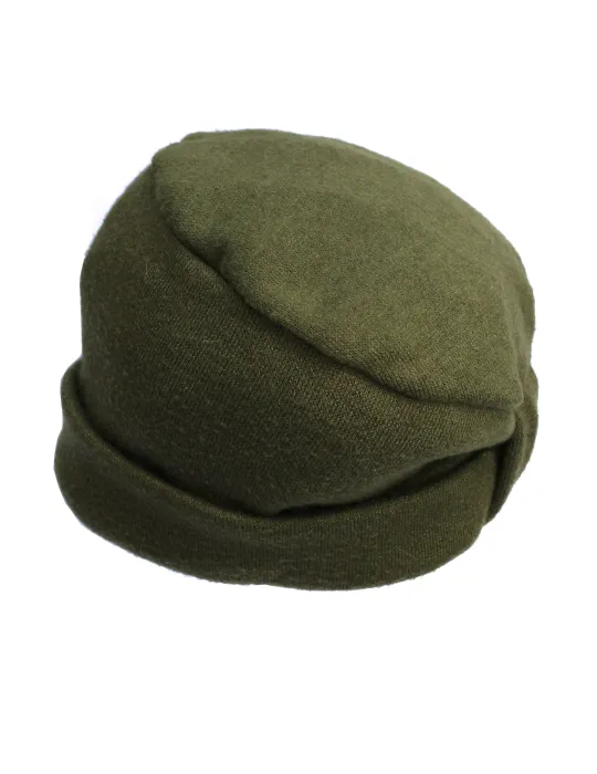 Cappelli donna Complit | Cuffia berretto turbante in maglia verde bosco Cappelli donna Complit | Cuffia berretto turbante in maglia verde bosco