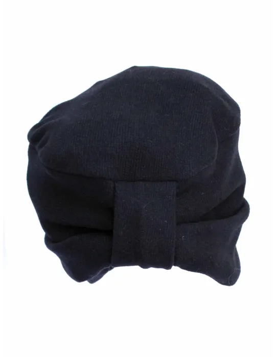 Cappelli donna Complit | Cuffia berretto turbante in maglia nera Cappelli donna Complit | Cuffia berretto turbante in maglia nera
