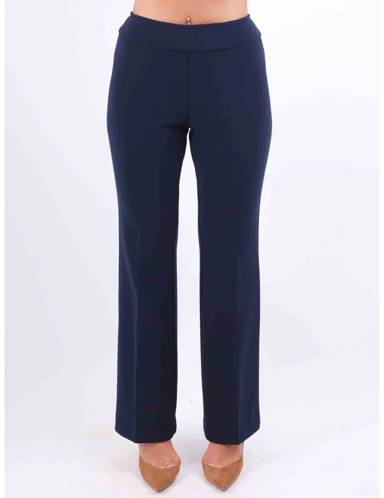 Aldo Colombo online | Tailleur pantaloni lana blu fino alla taglia 58