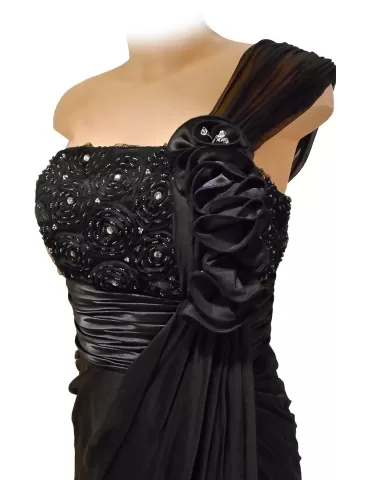 Vente en ligne une épaule longue robe Sonia Peña 2