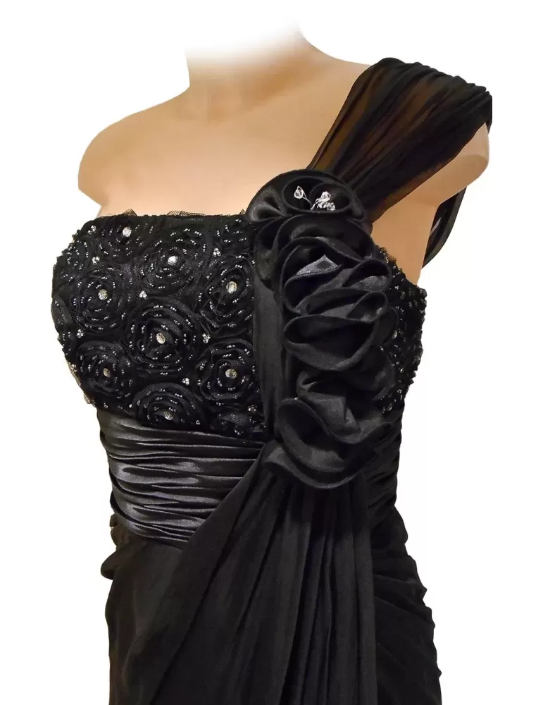 Vente en ligne une épaule longue robe Sonia Peña