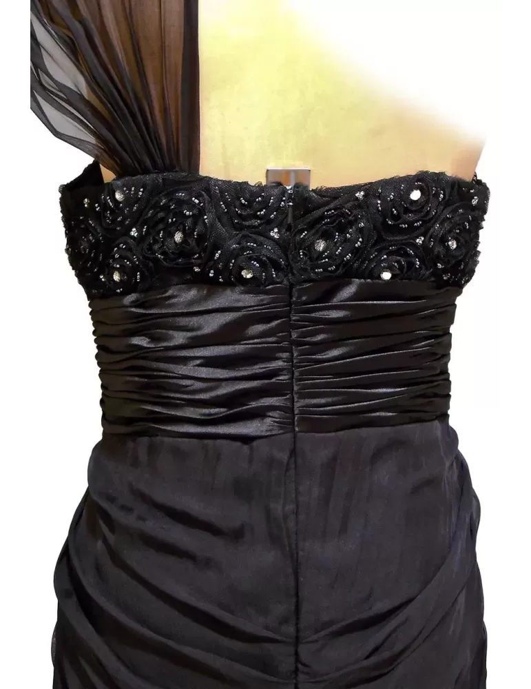 Vente en ligne une épaule longue robe Sonia Peña