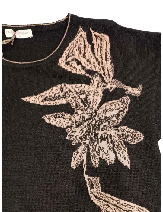 Francesca Mercuriali black cashmere wool sweater