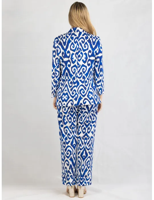 Piero Moretti 2025 | White and royal blue jacket plus size available