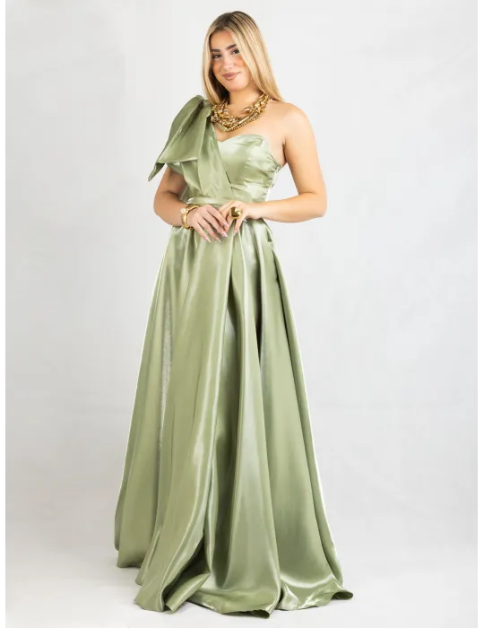 Arnita Mani Couture | Mini abito bustino verde con sovragonna organza Arnita Mani Couture | Mini abito bustino verde con sovragonna organza