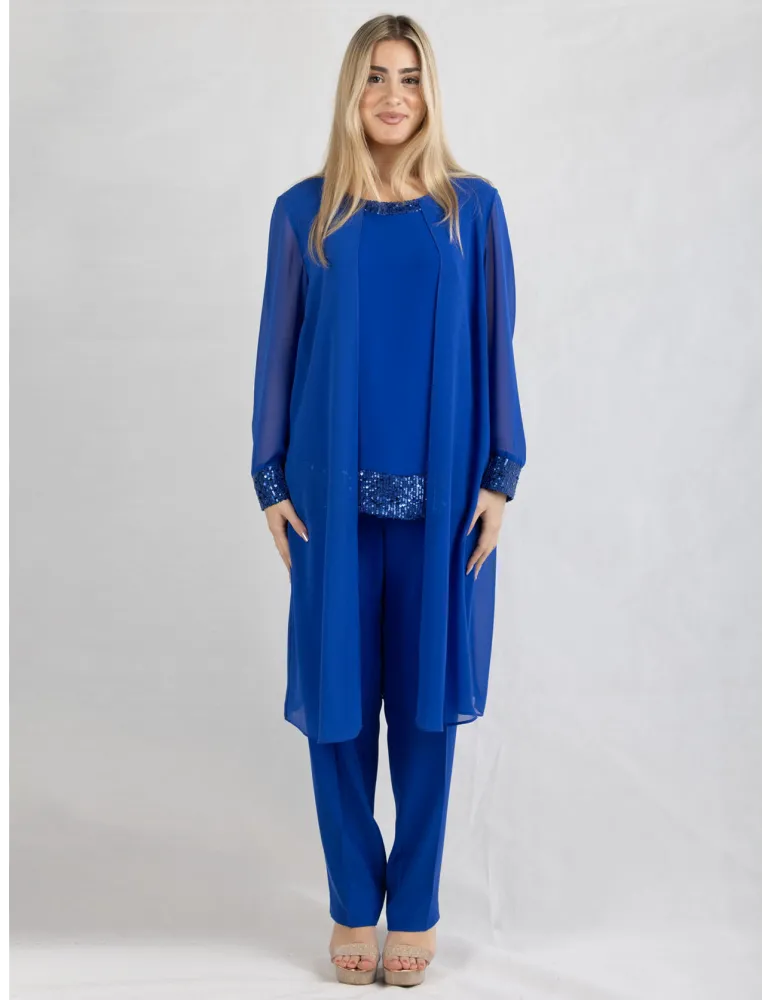 Completi eleganti due pezzi casacca e pantaloni taglie forti by Evassè Completi eleganti due pezzi casacca e pantaloni taglie forti by Evassè