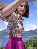 Camicia Zanetti puro cotone biologico fantasia Liberty London