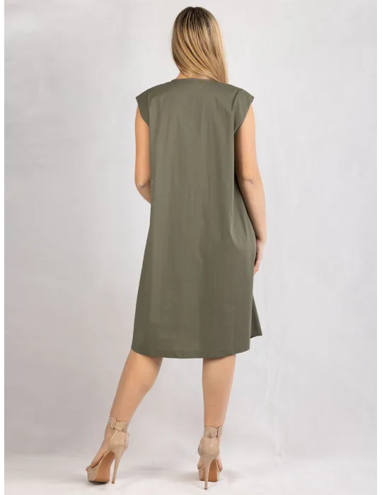 Rubamori Milano | Military green summer sundress | Plus size available