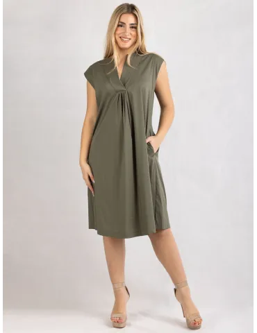 Rubamori Milano | Military green summer sundress | Plus size available