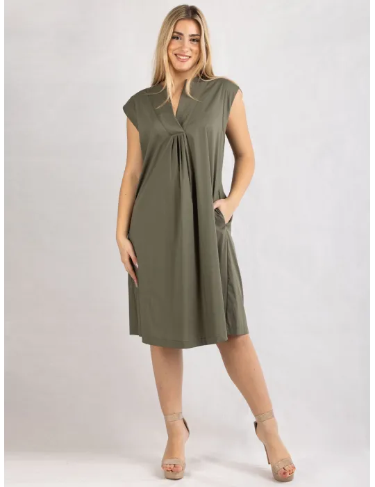 Rubamori Milano | Military green summer sundress | Plus size available Rubamori Milano | Military green summer sundress | Plus size available