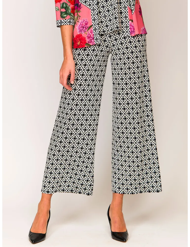 Francesca Mercuriali black and white wide palazzo trousers Francesca Mercuriali black and white wide palazzo trousers