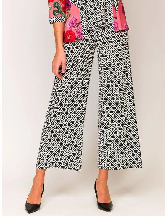 Francesca Mercuriali black and white wide palazzo trousers Francesca Mercuriali black and white wide palazzo trousers