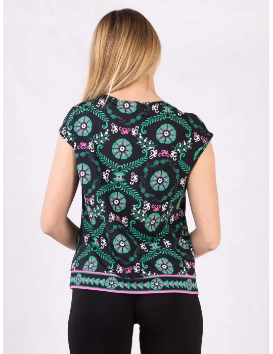 Piero Moretti black and green two pieces twinset