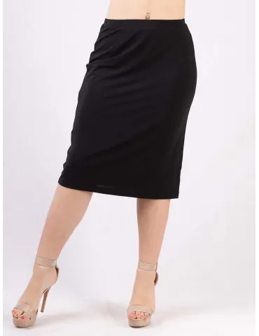 Piero Moretti online Comfortable fit formal black viscose pencil skirt