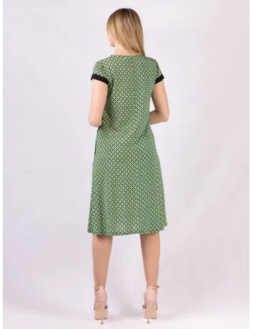 Francesca Mercuriali Geometrisches Micro-Print Trapezkleid 2
