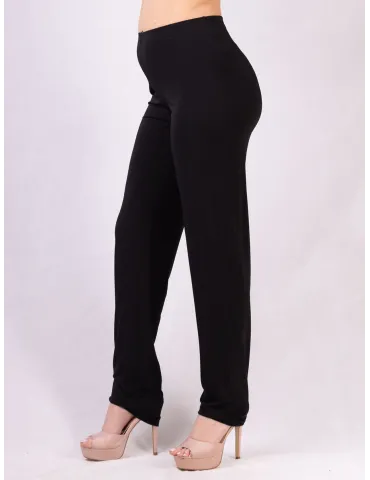 Francesca Mercuriali pull-on viscose black cigarette trousers 2