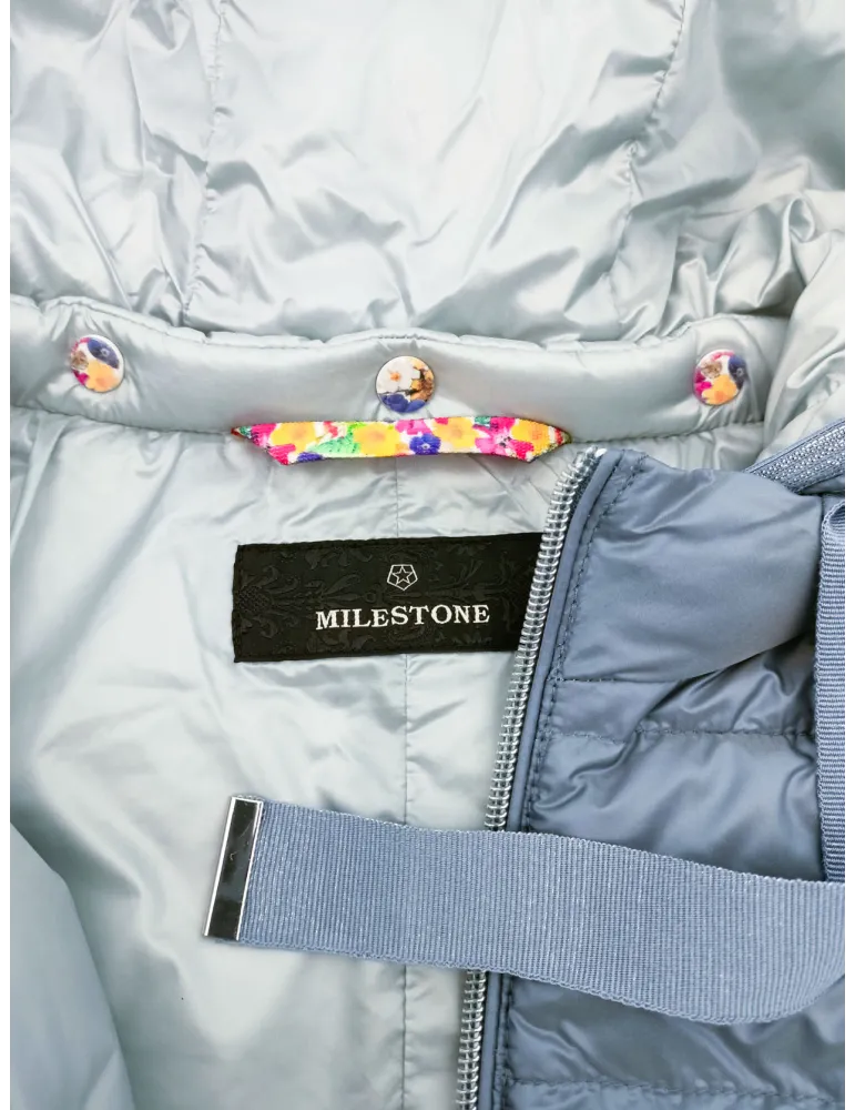 Milestone donna | Giacca trapunta piumino primaverile con cappuccio