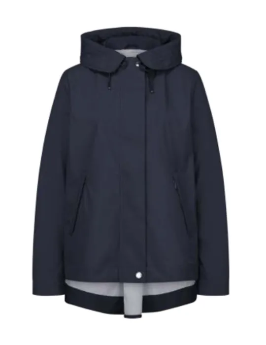 Milestone blue waterproof raincoat hooded jacket