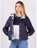 Riva Tricot Lightweight reversible padded jacket in blue