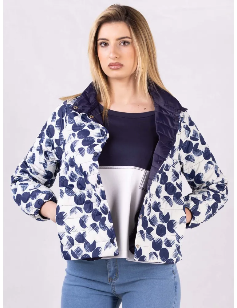 Riva Tricot Lightweight reversible padded jacket in blue