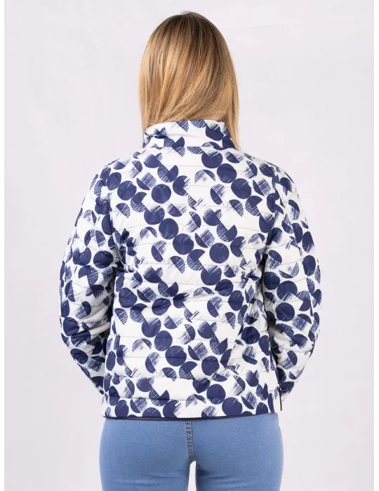 Riva Tricot Lightweight reversible padded jacket in blue