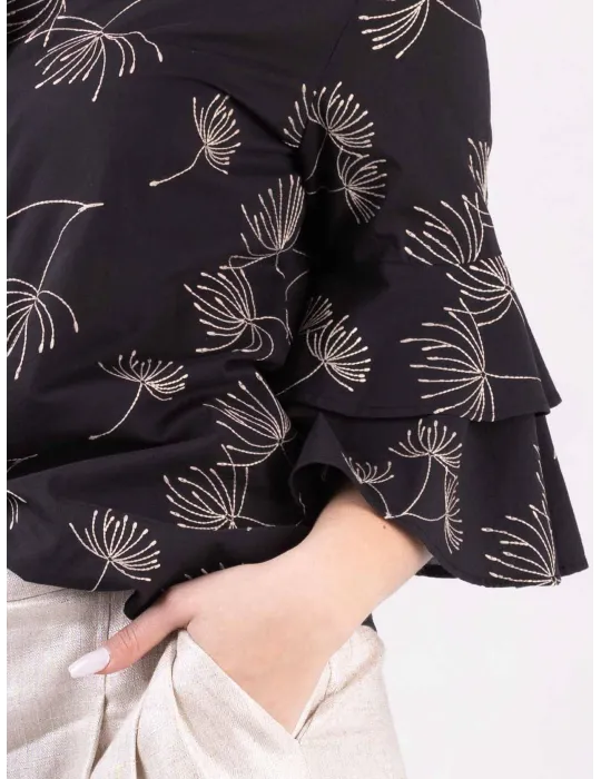 Black cotton shirt | Natural fabrics | Italian Clothing by Zanetti