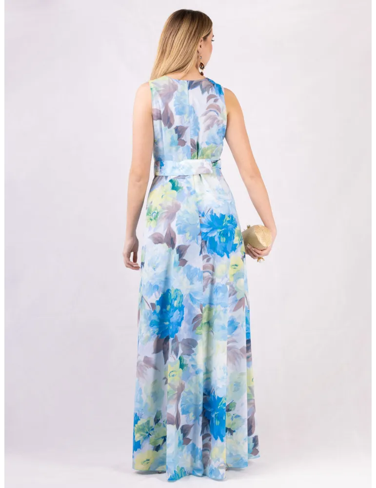 Casting P/E 2025 | Abito lungo elegante celeste e giallo fino alla 56