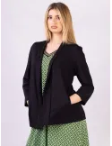 Rubamri Italy 2025 | Plain black long jacket