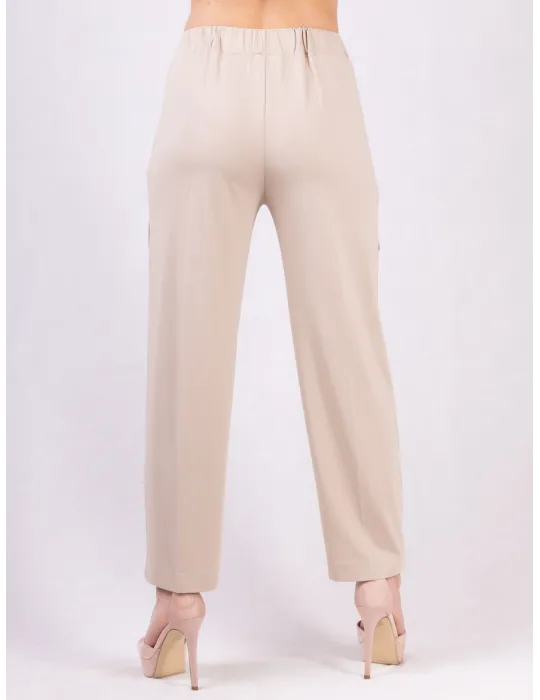 Rubamori Italy Relaxed-fit beige cargo trousers