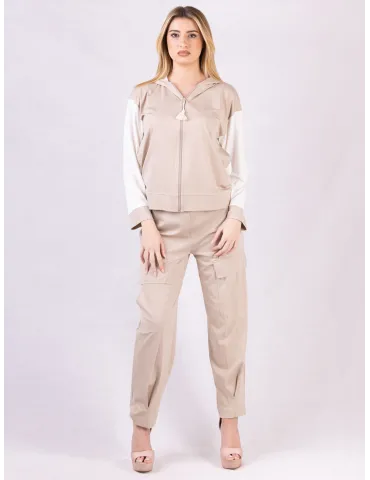 Rubamori Italy Relaxed-fit beige cargo trousers 2