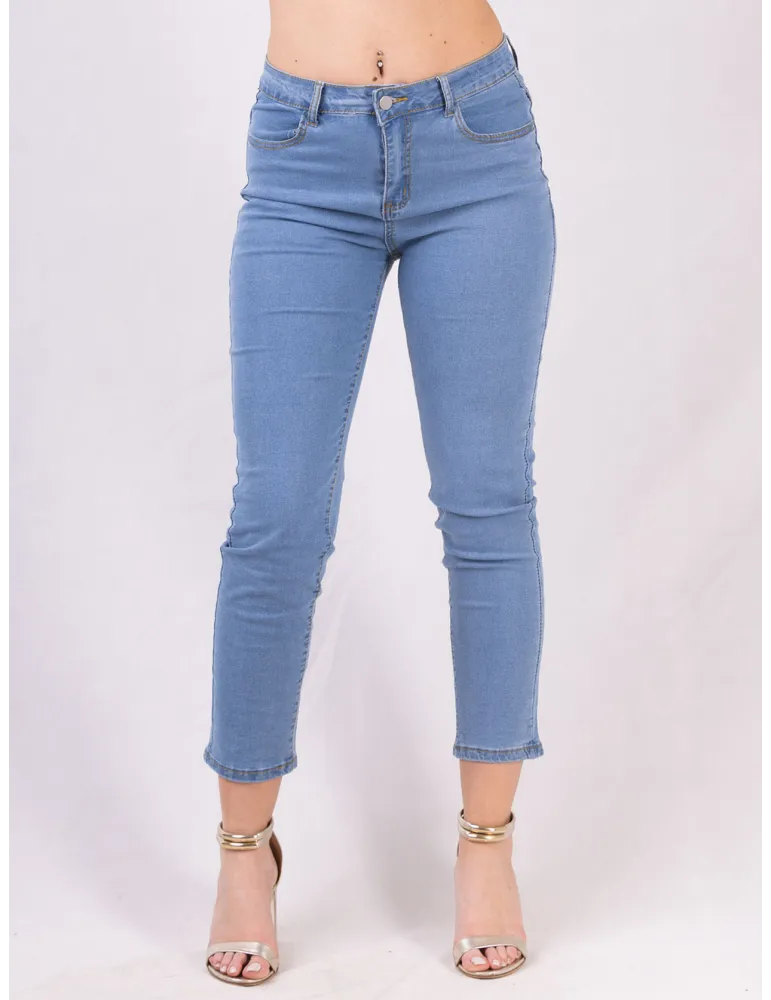 Rubamori Italy Light blue slim hugging fit denim – easy stretch tr