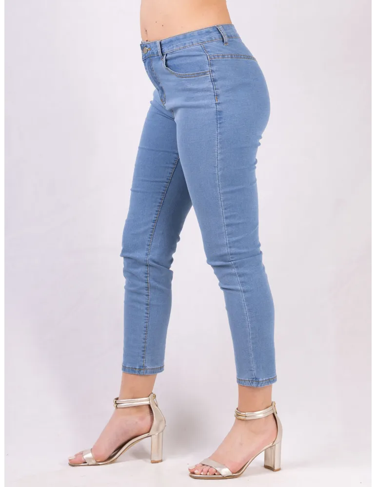 Rubamori Italy Light blue slim hugging fit denim – easy stretch tr