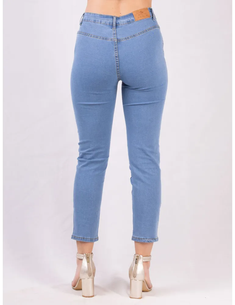 Volpato Italy bodycon dark blue push-up jeans trousers