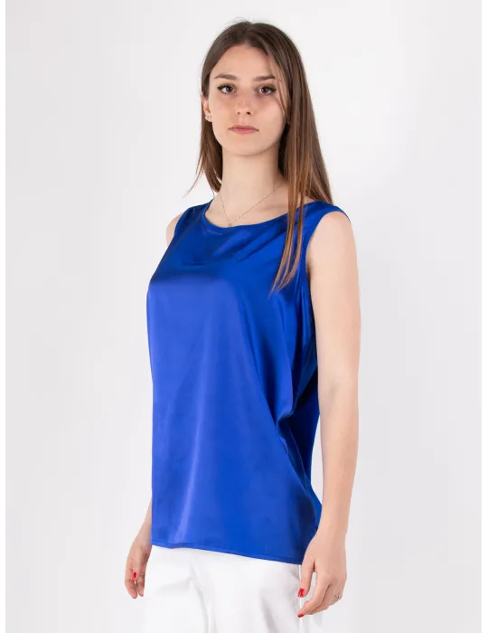 Rubamori Italy Bright Blue Top – Elegant Versatile Wardrobe Essential