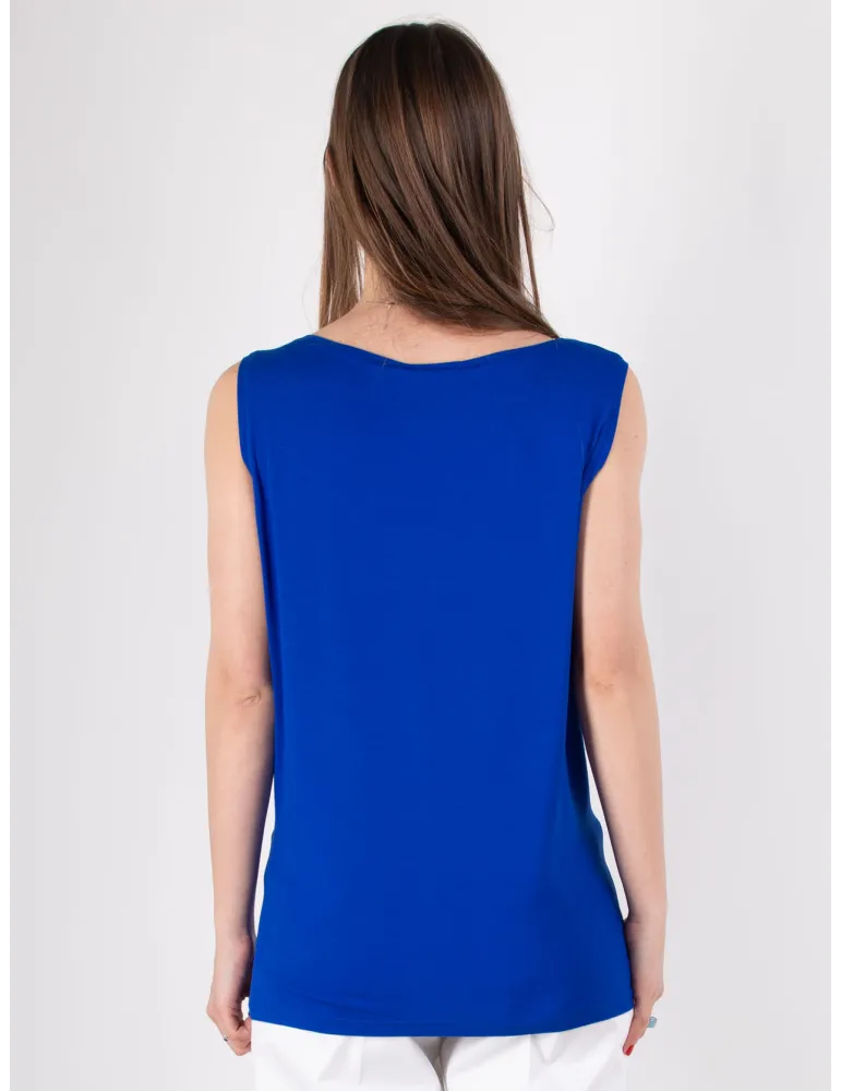 Rubamori Italy Bright Blue Top – Elegant Versatile Wardrobe Essential